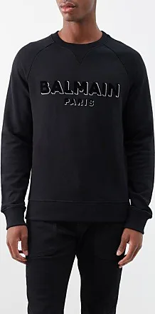 Balmain Maxi Monogram Scarf Sweater in Blue for Men