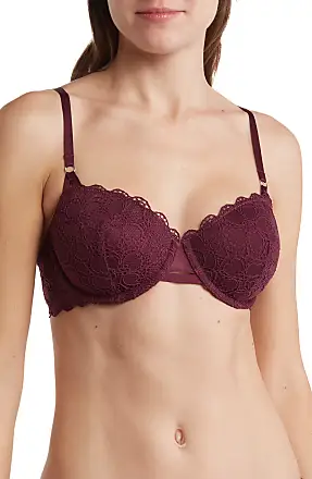 DKNY Women's Sheer Stripe Bralette, Rosewood, Small : : Clothing,  Shoes & Accessories