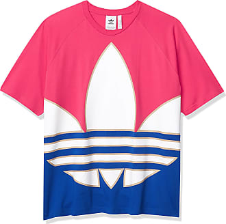 pink and white adidas t shirt