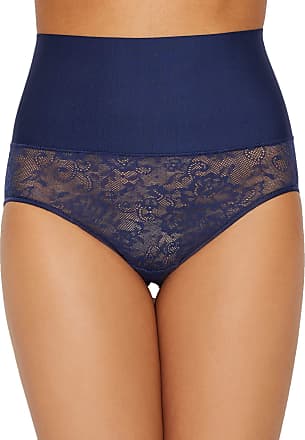 Maidenform Womens Tame Your Tummy Brief Shapewear, Navy Lace, XXL