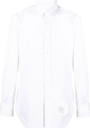 Thom Browne Rwb-stripe Seersucker Shirt in Grey Mens Clothing Shirts Casual shirts and button-up shirts for Men White 