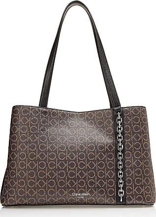 CALVIN KLEIN Shelly Rocky Road faux-leather novelty tote - BLACK