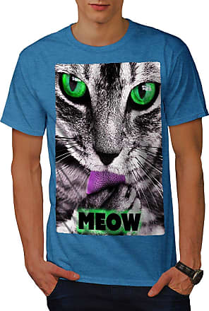 Wellcoda Cat Contrast Art Mens Tank Top Animal Active Sports Shirt