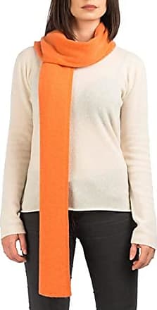 Orange Et Blanc Soie écharpe par Quintessential Femmes Luxe Ikat orange imprimé