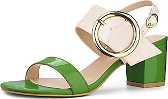 Schöne Sandaletten zum schnüren in beige/grün 