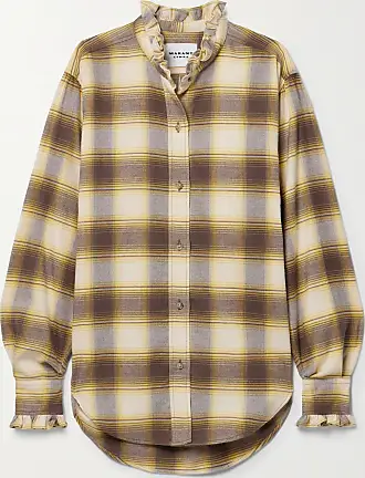 Women's Yellow Checked Blouses gifts - up to −84%