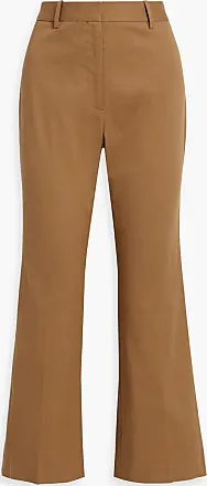 NILI LOTAN Corette cotton-blend velvet flared pants