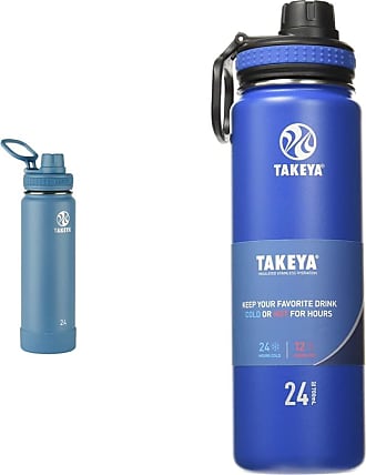 Takeya 18oz Actives Insulated Stainless Steel Water Bottle with Straw Lid -  Bluestone in 2023