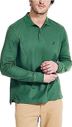 Buy Classic Fit Green Nautica USA Polo Shirt With Ash Collar