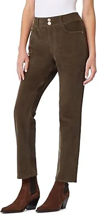 Straight mid-rise corduroy pants
