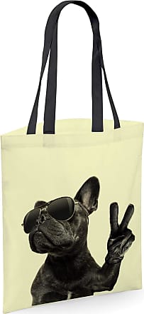 Crazy bulldog lady dog Tote Shopping Gym Beach Bag 42cm x38cm 10 litres 
