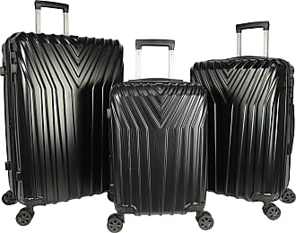 World Traveler Skyline Hardside 3-Piece Spinner Luggage Set, Black