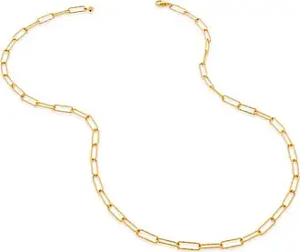 Monica Vinader Corda Rope Chain Friendship Bracelet in Yellow Gold