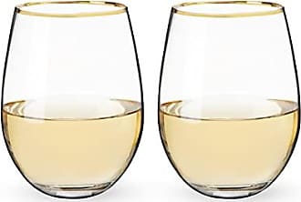 Twine Sit Back and Relax Stemless Wine Glass - Clear