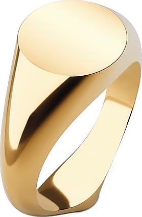 B-Ware Herren Ring Siegelring Onyx Schwarz 750 Weißgold vergoldet silber R2227-1 