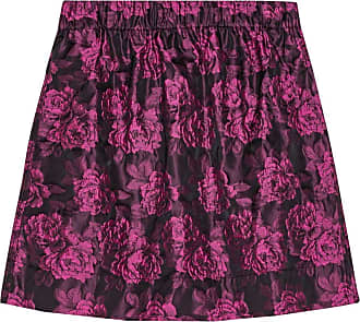 Cotton-blend corduroy miniskirt in purple - Ganni