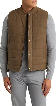 U.S Polo ASSN Mens Color Block Puffer Vest Size S Coyote Brown