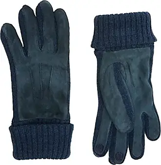 Gants femme soie bleu minuit