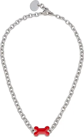 Patra Linked Enamel Necklace Silver