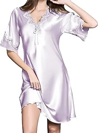 PYJAMA - CHEMISE DE NUIT Pyjama Femme,Combinaison Sexy Bouton Rabattu,  Manches Longues, Pyjama Combinaison BoutonnéE Bleu