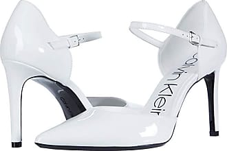 white calvin klein heels