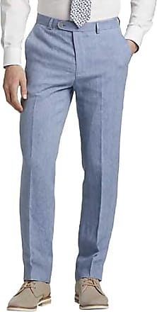 Joseph Abboud Mens Linen Slim Fit Suit Separates Dress Pant Light Blue - Size: 38W x 32L