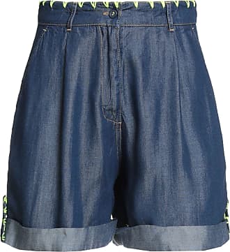TWINSET belted denim shorts - Blue