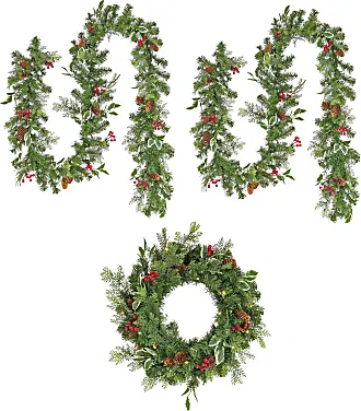 26.2FT Christmas Tree Beads Garland Decor Artificial Plastic Pearls Beads  Roll f