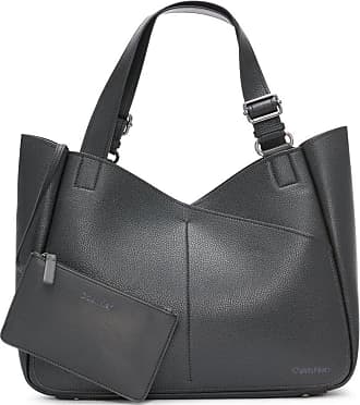 Calvin Klein Adeline Triple Compartment Crossbody, Almond/Taupe/Cherub  White: Handbags