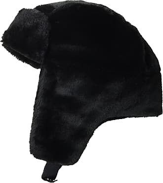 NEW Pemium Faux Fur Hat  NEW YORK BLACK Stylish White Snow Sprinkled Black Hat 