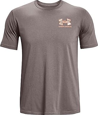 T-Shirt garçon Under Armour Boxed Logo Wordmark - Noir Chiné