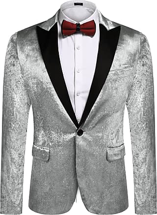 COOFANDY Men's 3 Piece Slim Fit Suits Two Button Jacket Blazer Vest Pant  Sets Prom Suit Jacket Light Grey, L at  Men's Clothing store