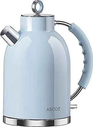 Elite Gourmet 1.2 EKT-1203W Double Wall Insulated Cool Touch Electric Tea  Kettle