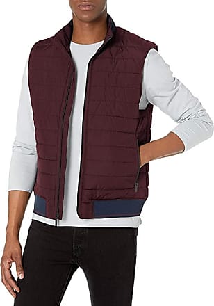 Perry Ellis Mens Big and Tall Big & Tall Quilted Zip-Front Vest 