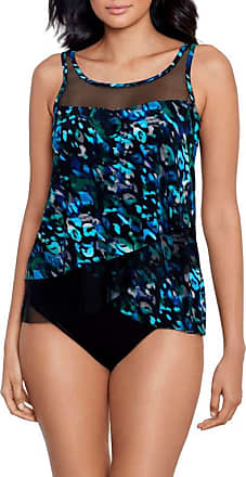 Miraclesuit Women's Swimwear Dazzle Scoop Neck Underwire Bra Tankini Bathing  Suit Top, Ocicat Black/Multi, 8 : : Clothing, Shoes & Accessories