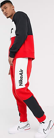 red nike joggers mens
