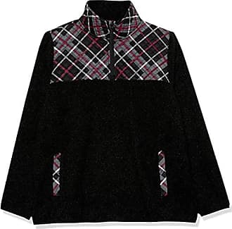 Vera Bradley Women's Snap Collar Fleece Pullover Sweatshirt Pockets Navy  Size L