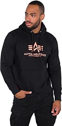 Alpha Industries Herren AI BP Hoody Kapuzenpullover Sweater Hoodie Pulli schwarz