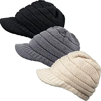 Syhood 4 Pieces Satin Lined Sleep Caps for Women Winter Skull Beanie  Elastic Slouchy Night Bonnet Hat