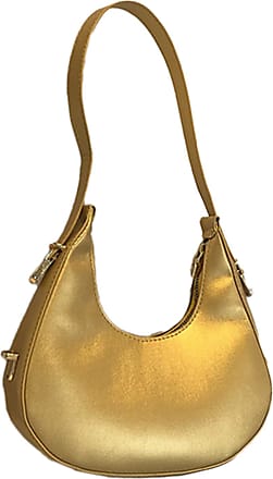 Papaya Fashion Soft Diamante Bucket Bag in Gold