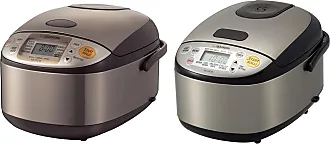  Zojirushi EA-DCC10 Gourmet Sizzler Electric Griddle,Stainless  Brown & NS-TSC10 5-1/2-Cup (Uncooked) Micom Rice Cooker and Warmer,  1.0-Liter: Home & Kitchen