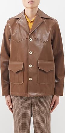 BALLY Leather Suede REVERSIBLE Bomber Jacket Dark Chocolate Brown Size 44