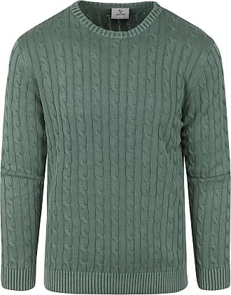 Fred Mello Baumwolle Pullover in Grün für Herren Herren Bekleidung Pullover und Strickware Rundhals Pullover 