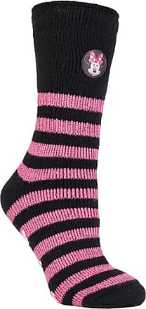 Candy Pink Ladies Heat Holder Thermal Slipper Socks Size 4-8 uk 37-42 eur