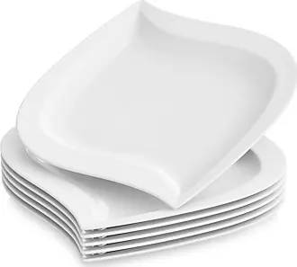 MALACASA Série JERA Service de Table Porcelaine pour 8 Personnes
