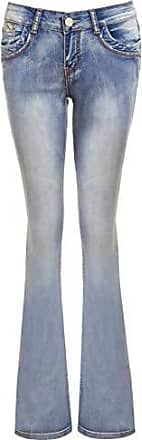 Neu Damen Jeans Schlaghose Stonewashed Bequemer Bootcut Jeans Grosse 8 10 12 14 Mi Tiles Com