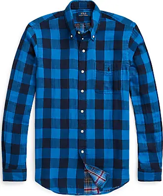 Buy Mens Twill Blue and White Check Shirt Online