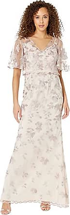 Adrianna Papell Floral Embroidered Mermaid Mob Gown