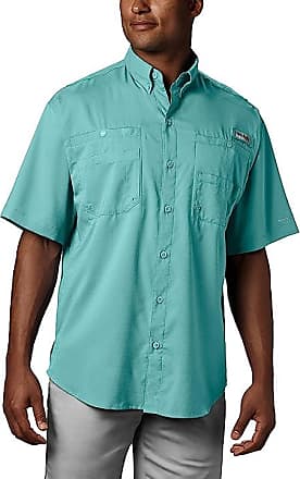 Columbia Tamiami Men's Short Sleeve Shirt - Powder Blue – The College Corner