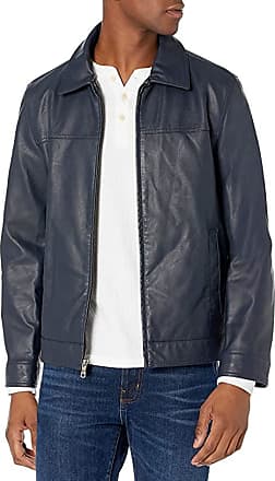 Allywit Mens Leisure Oversize PU Faux Leather Jacket Windbreaker Motor Jacket Big and Tall 
